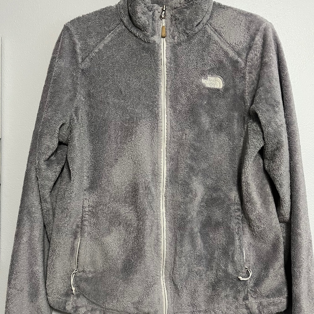 The North Face Gray Fleece Zip Jacket Women's L